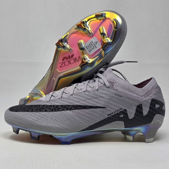 Nike Zoom Vapor 15 Elite FG P Men\'s Size 5.5  Atmosphere Grey Black HF4396-001 main image 12